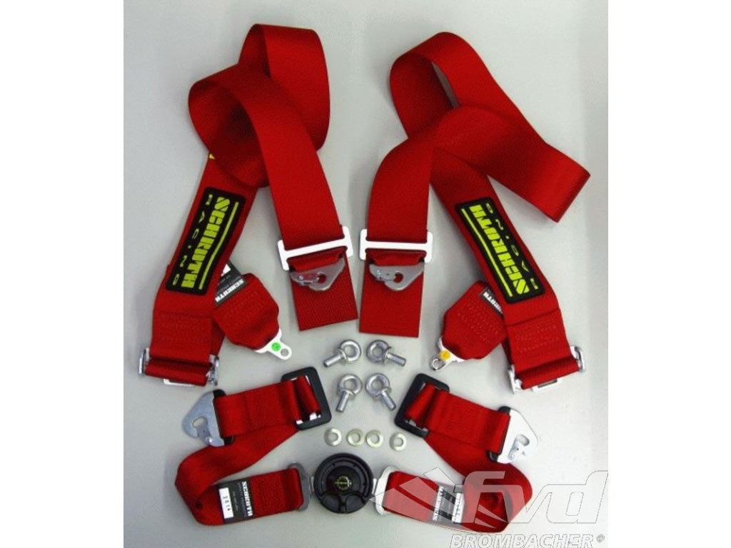 Schroth 4-point belt left red Clubman II ASM