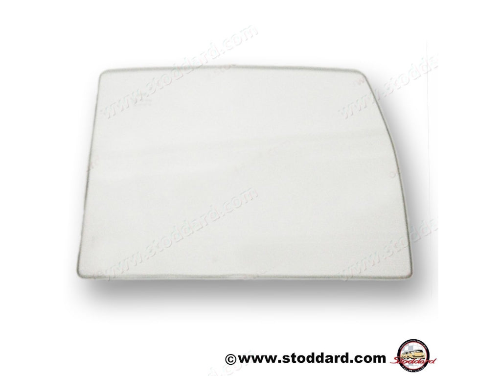 Door Glass, Clear, Left or Right for 356A T2 through 356C Cabriolet. with Original Small Sekurit Markings