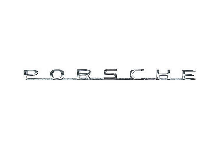 Chrome Porsche emblem (8.5