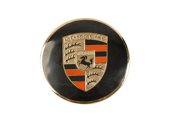Gold Plated Enameled Hubcap Crest wheel 356 hub cap emblem badge