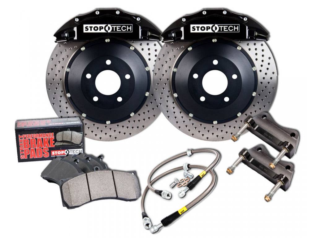 Stoptech Big Brake Kit Front Drilled Black Caliper