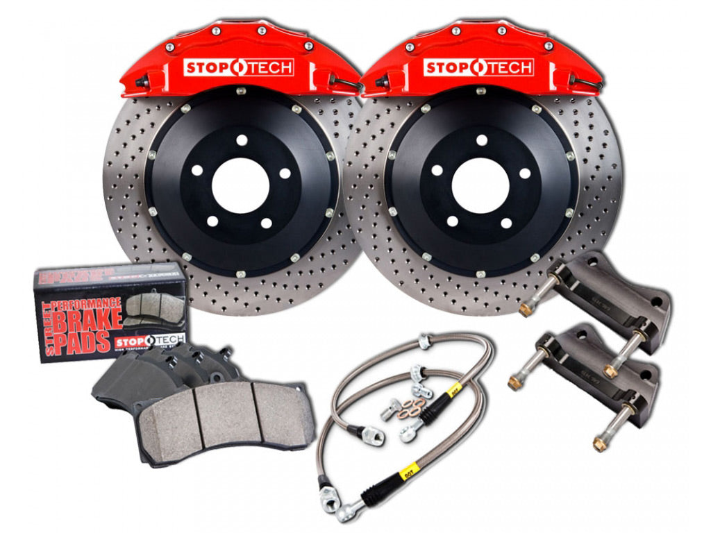 Stoptech Big Brake Kit Front Drilled Red Caliper