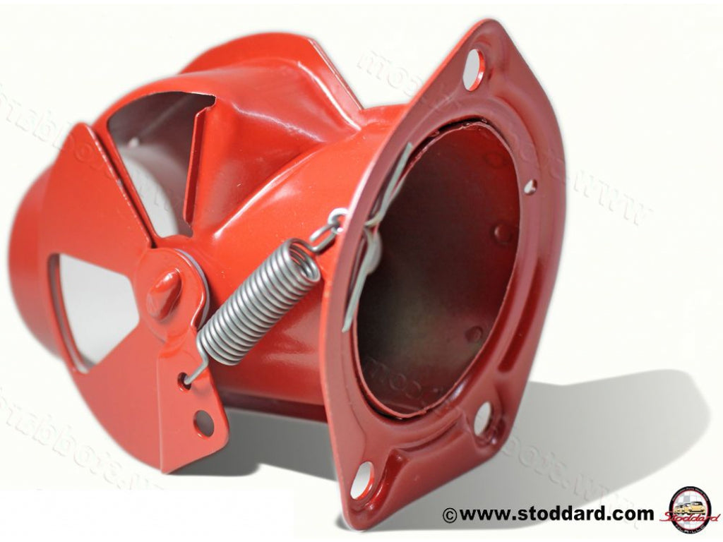 Heater Valve, Left, Original Red Finish for 911 912 1965-1983