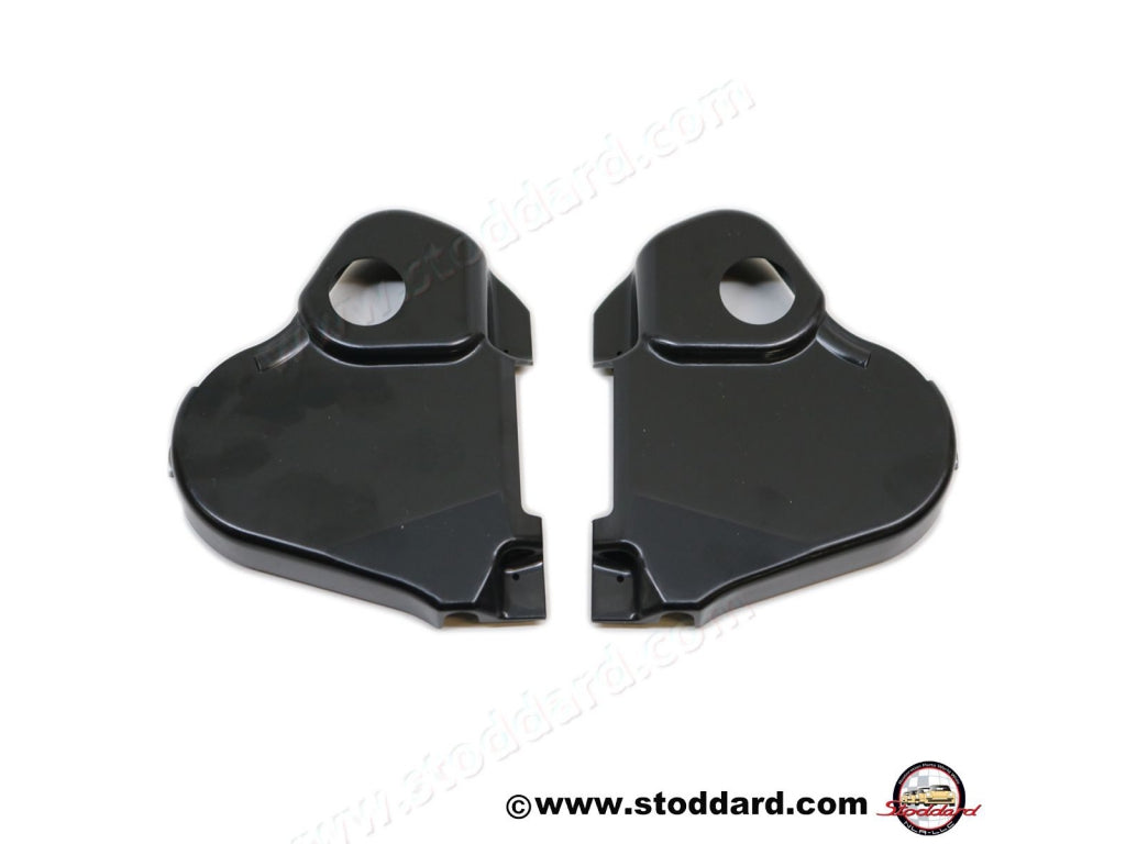 Seat Recliner Inner Cover Set, Black for 911 912 1968
