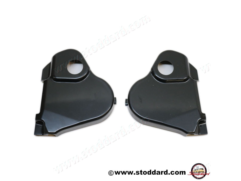 Seat Recliner Inner Cover Set, Black for 911 912 1969-1973