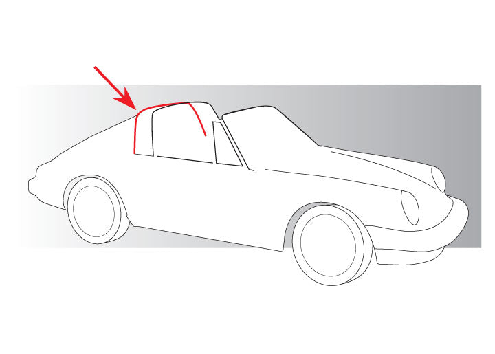 O.E.M. seal - Windshield to Roll Bar