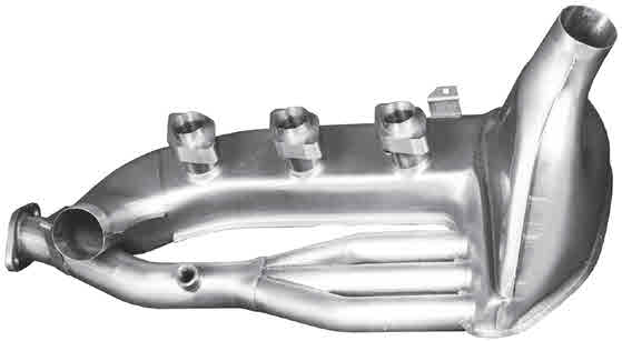 Dansk Sport 911 Heat Exchangers, Polished Stainless Steel, Right
