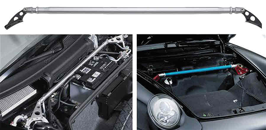 911 Performance Strut brace, Silver