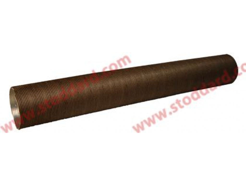 Flexible Pipe connects to heat exchanger.