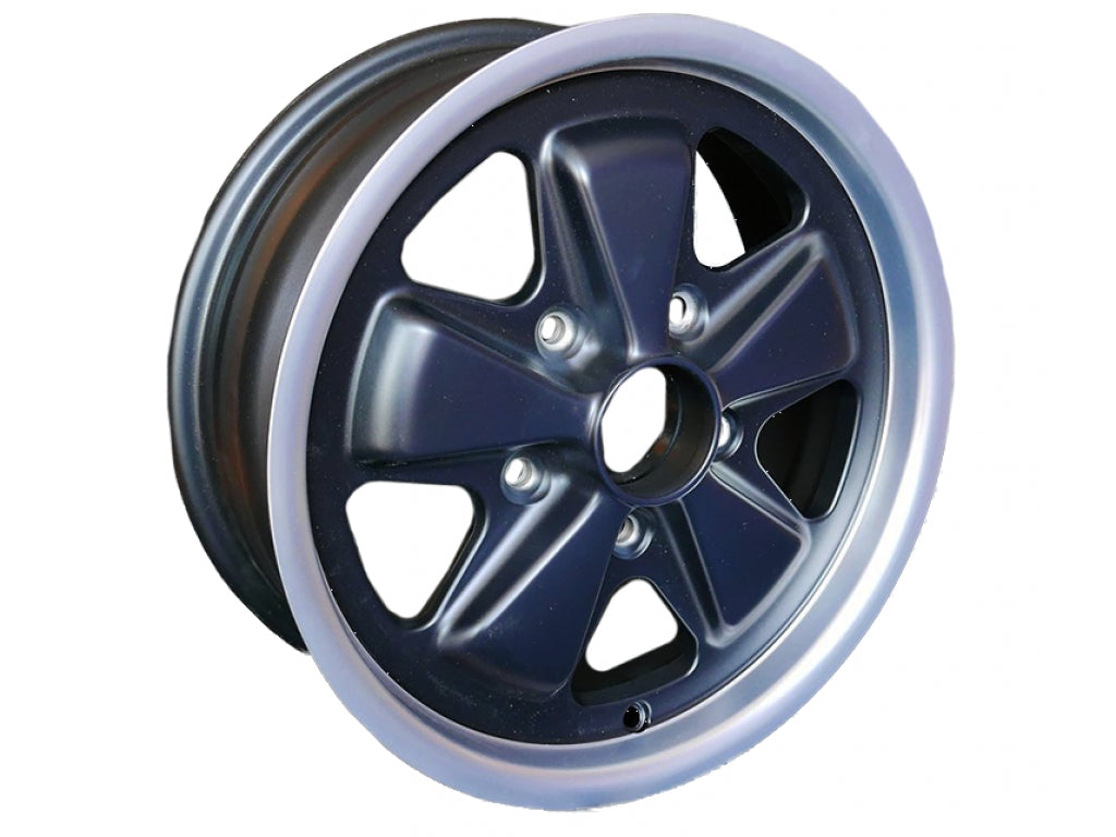 Maxilite Fuchs Style Wheel 15 x 6-inch ET 36mm Offset Machined Lip with Black Center