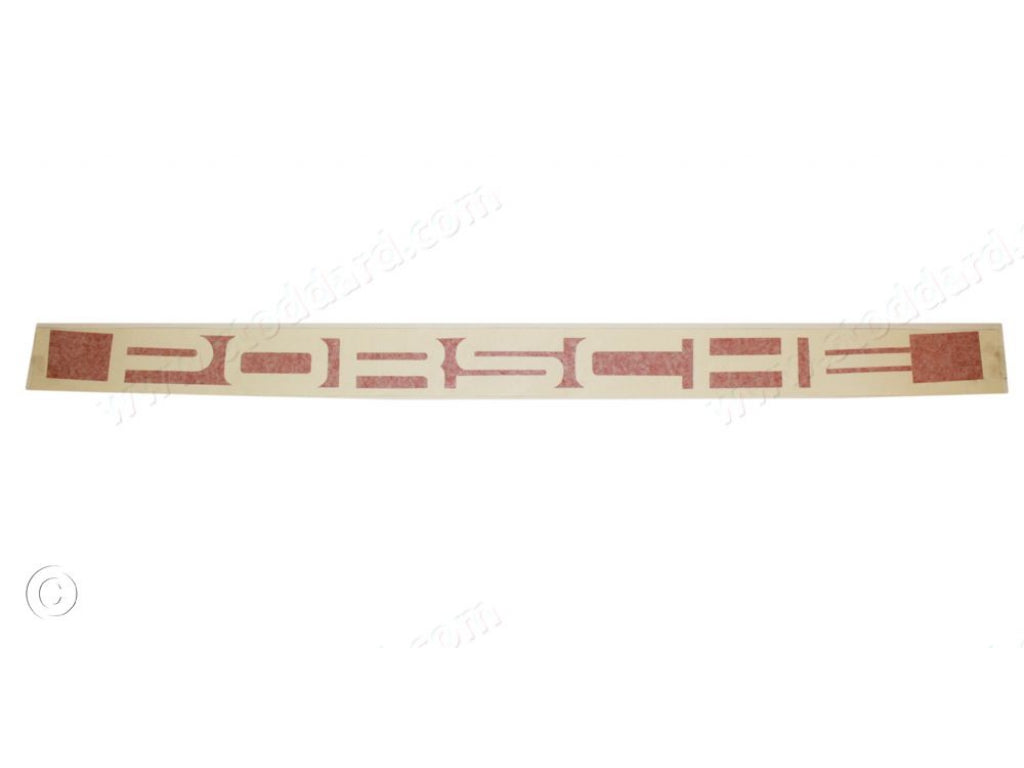 Red Porsche Insignia Decal