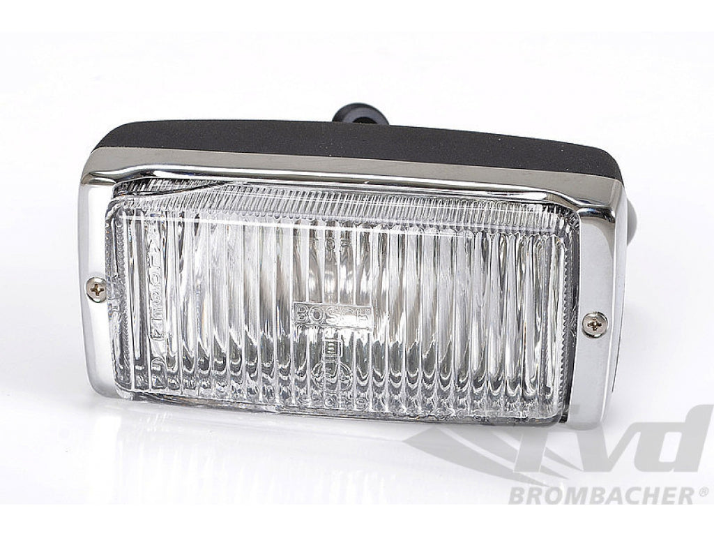 Fog Light 911 / 930 1974-83 - Black Housing - Chrome Frame