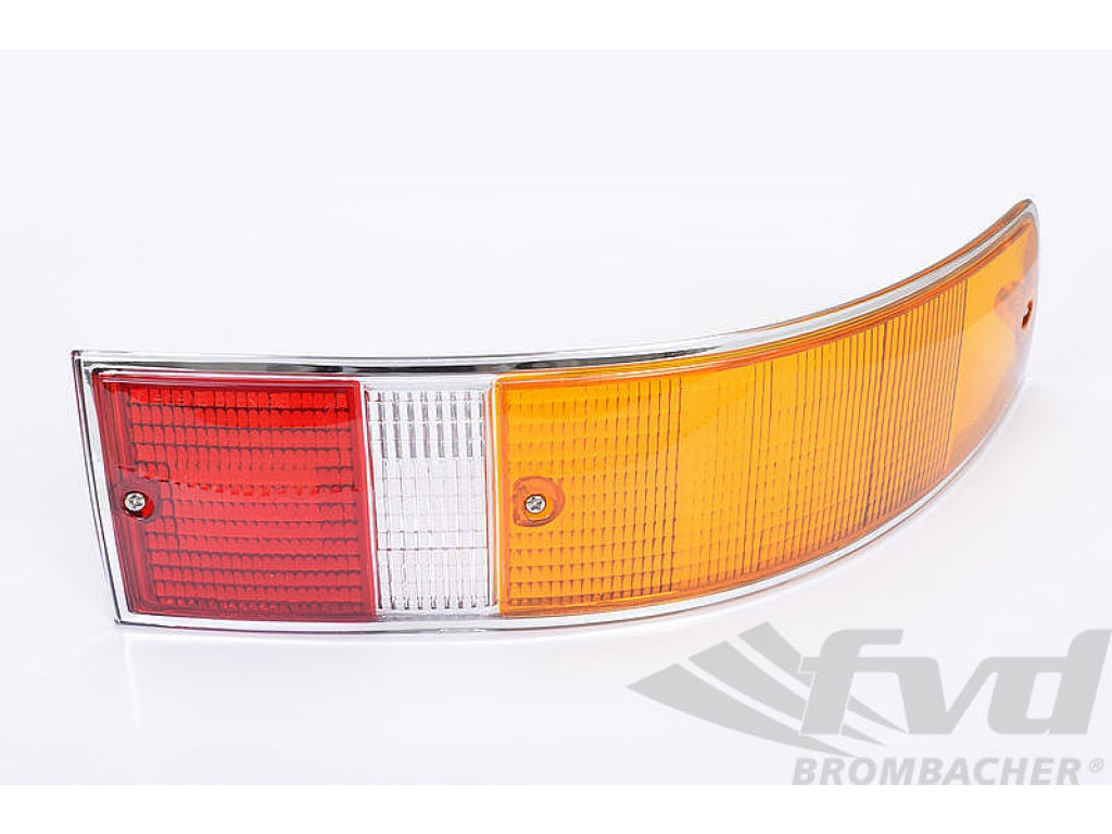Rear lens 911 chrome trim right 69-73