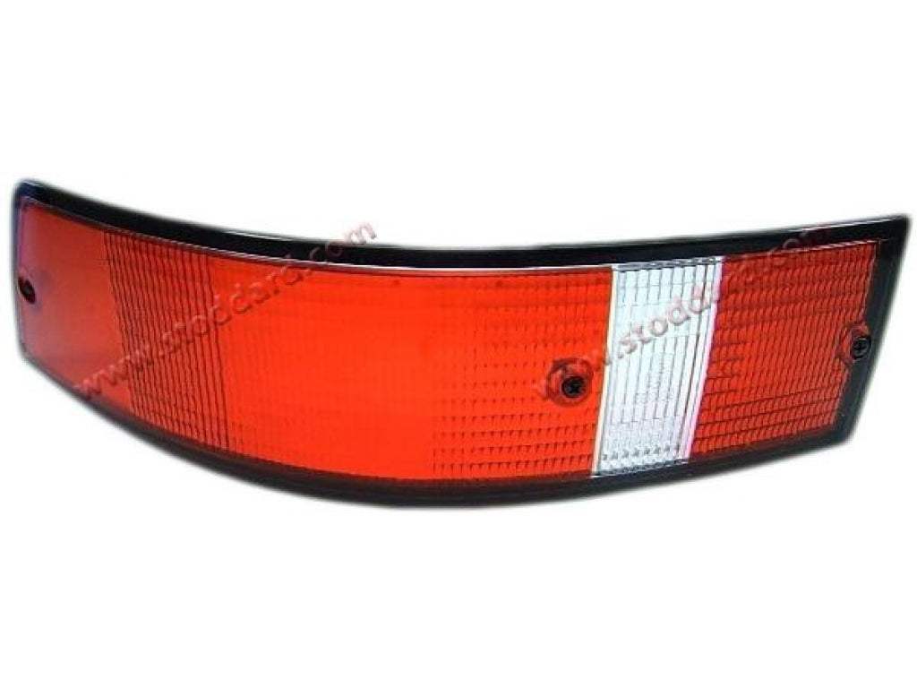Tail Light Lens, USA Version with Black Trim, Left, For 911 1973-1989