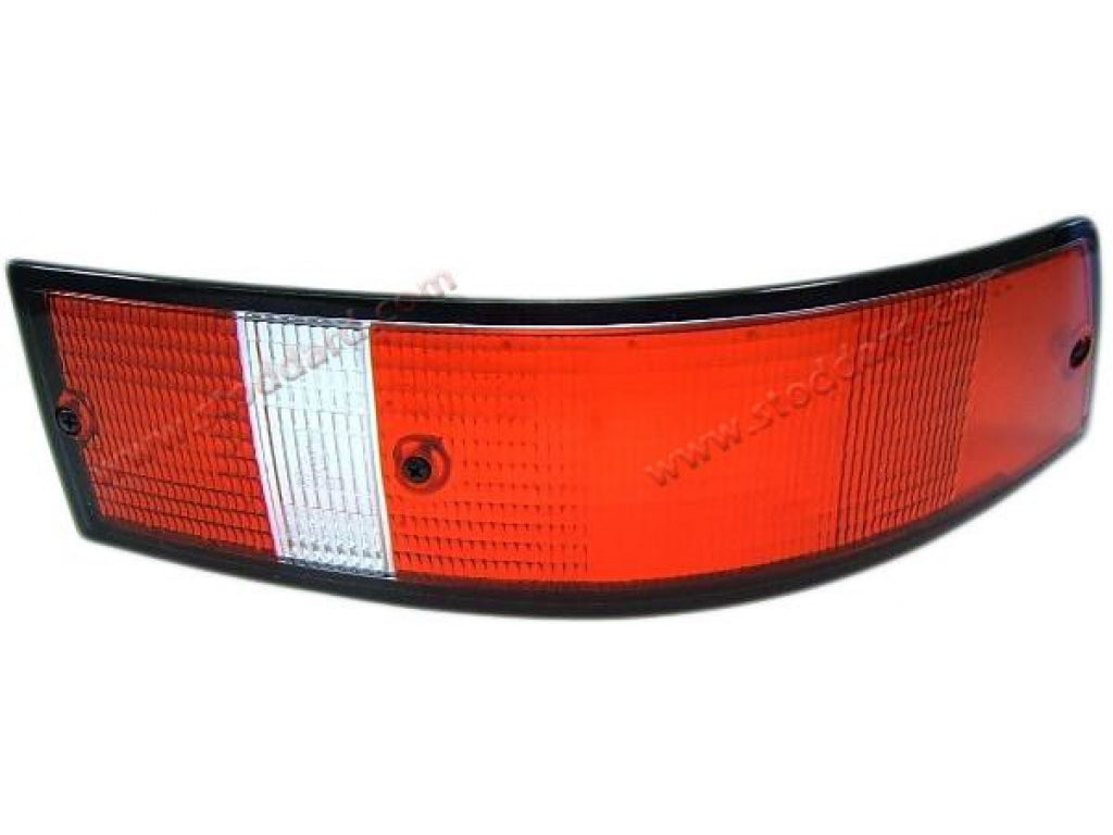 Tail Light Lens, USA Version with Black Trim, Right, For 911 1973-1989