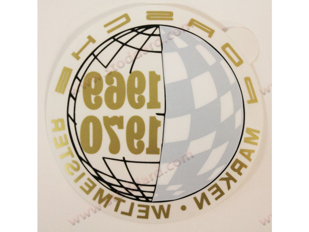 Window Decal 69 70 Marken Weltmeister World Champion