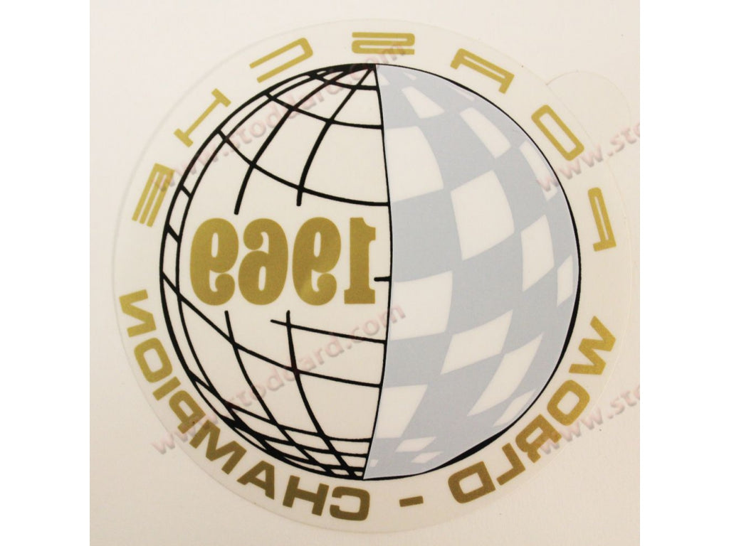 Window Decal 69 World Champion