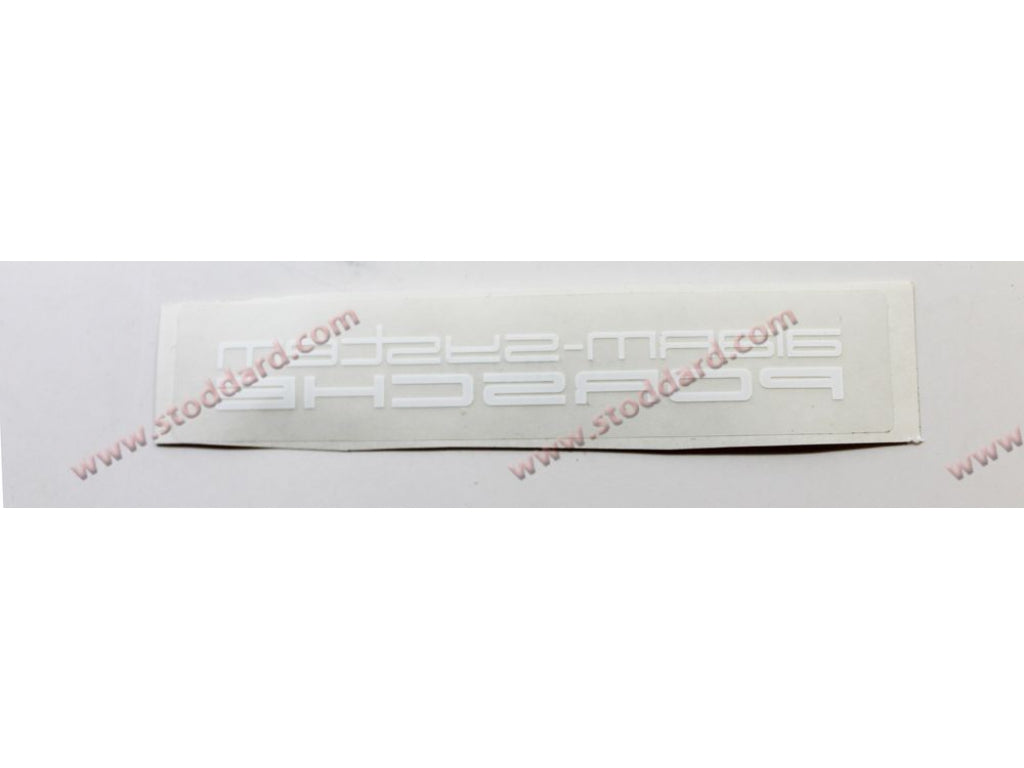 Alarm Decal 911 87-89 928 87-95 944 89-91 964- 89-94 993 94-98 968 92-95