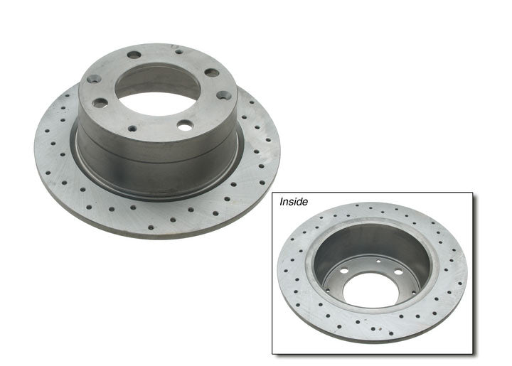 Rear 914 cross Drilled Brake Rotor