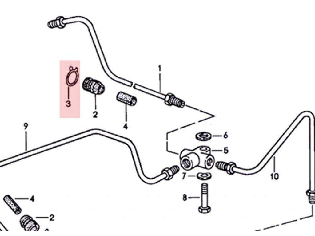 Brake Line Grommet Clamp