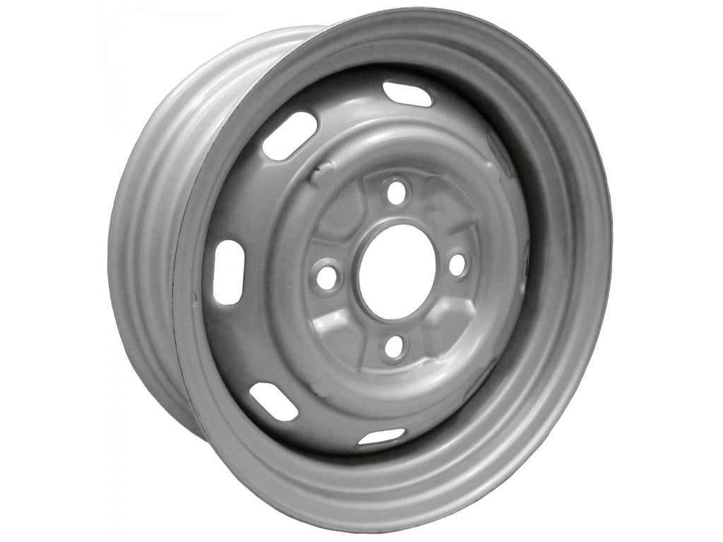 914 4 Lug Rim Silver painted wheel with Slots 4x130 5.5
