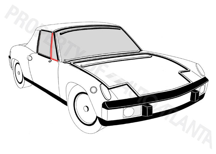 GENUINE PORSCHE RUBBER SEAL