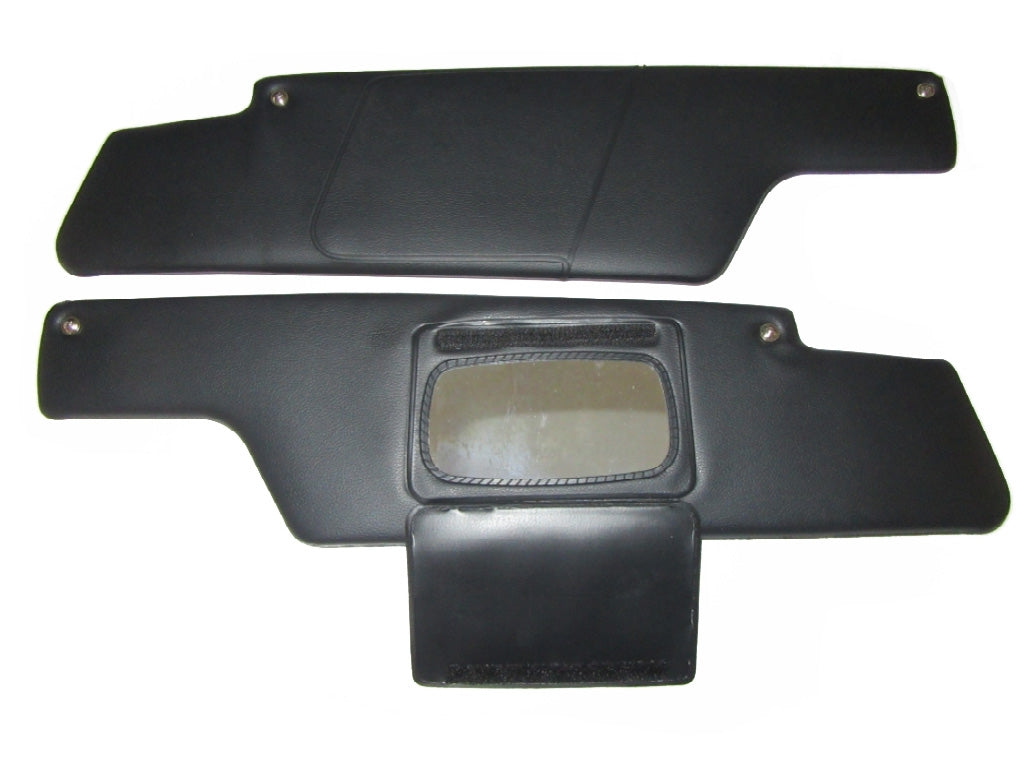 Porsche 914 sun visor set with mirror