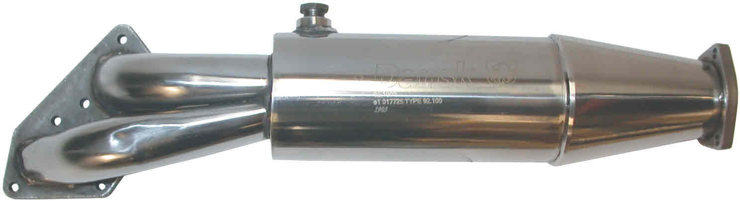 Dansk Exhaust Pre-silencer converter, Polished Stainless