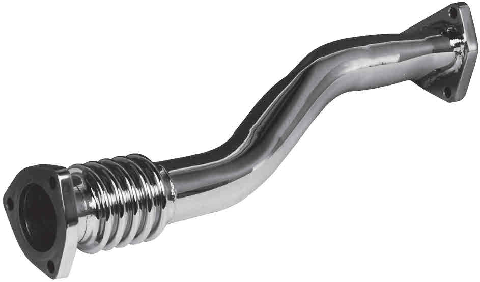 Dansk Exhaust Cross-Over Pipe, Polished stainless