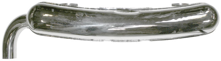 Dansk Original-Style Sport Exhaust, 911 1974-75. Single 70mm left side exit Polished stainless