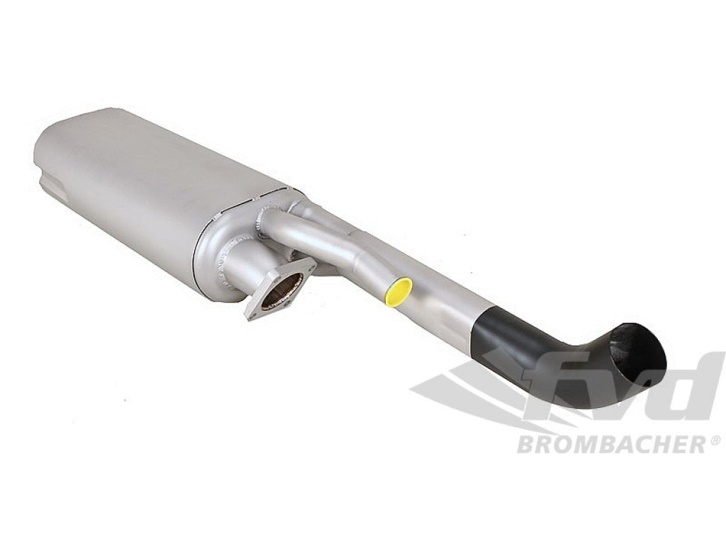 Sport Muffler 930 3.0 L 1975-87 - With Wastegate Pipe - Single Tip