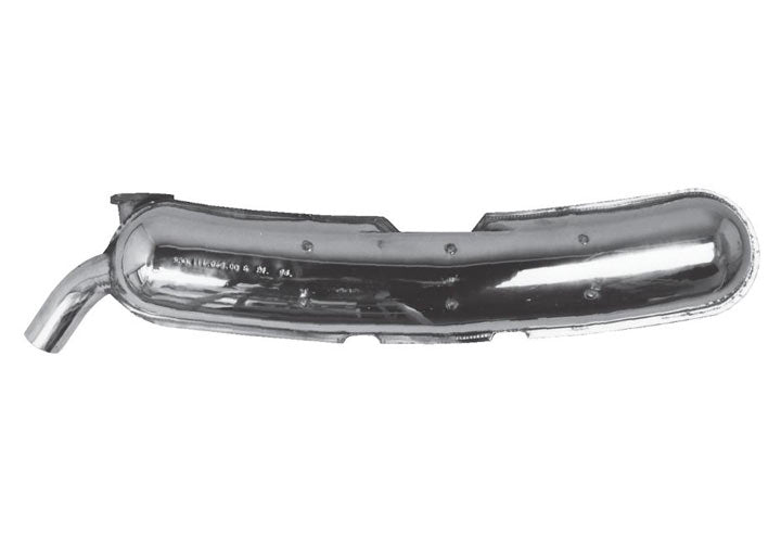 Dansk Sport-Style Polished Stainless muffler, Single polished 85mm exit