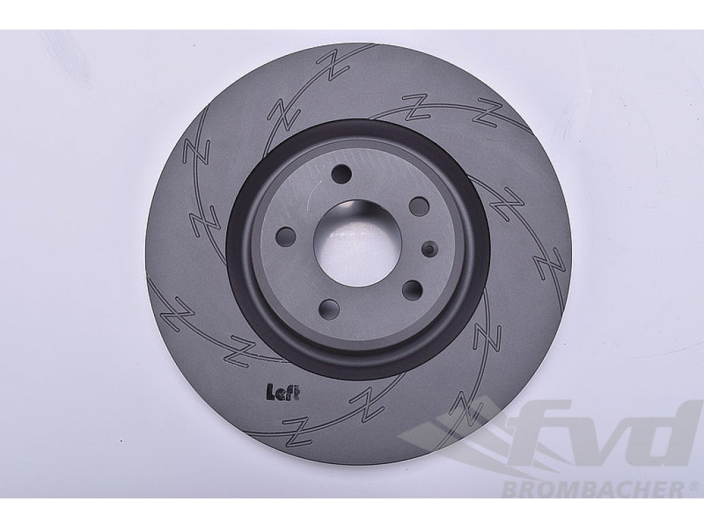 Brake disc sliced Black Z left front 18 ( 345 x 30cm )