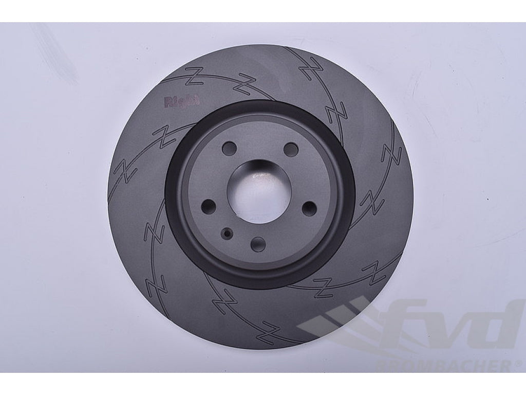 Brake disc sliced Black Z right front 18 ( 345 x 30cm )
