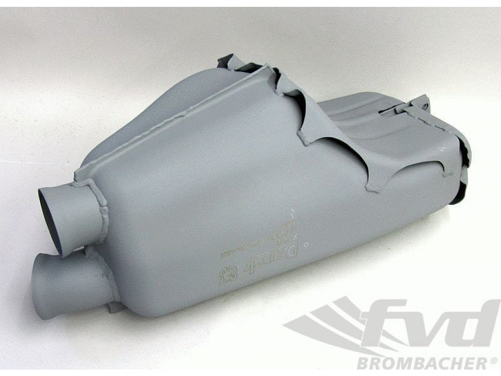 End Muffler 964 C2 / C4 / RS / 965 - Stainless Steel - Grey Finish