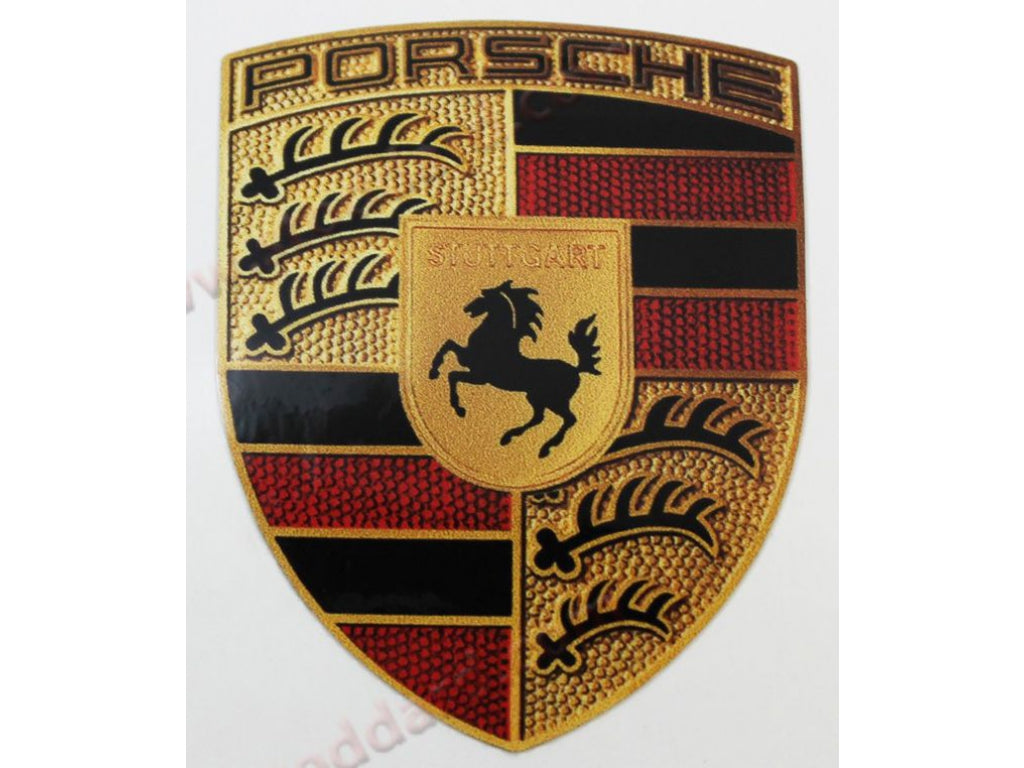 Porsche Crest Decal as fitted to Factory Race Cars