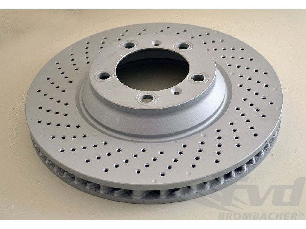 Brake disk left 997turbo 07-, 350x34mm