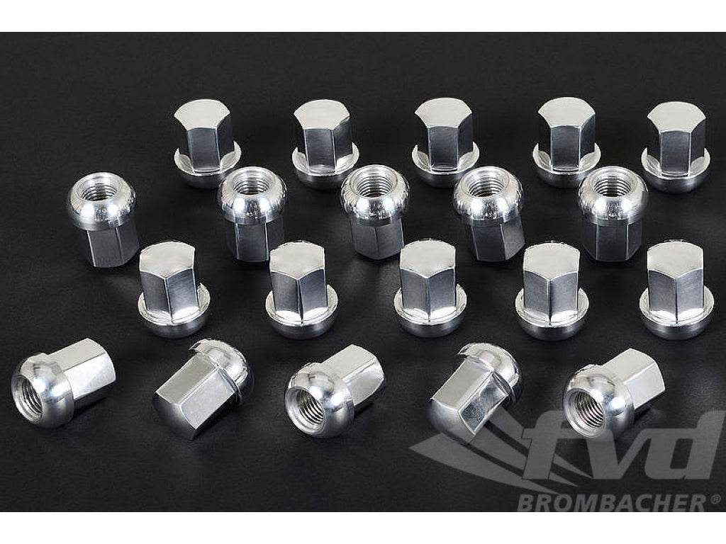 Wheel Lug Nut Set - Lightweight Aluminum Alloy - Chrome Finish