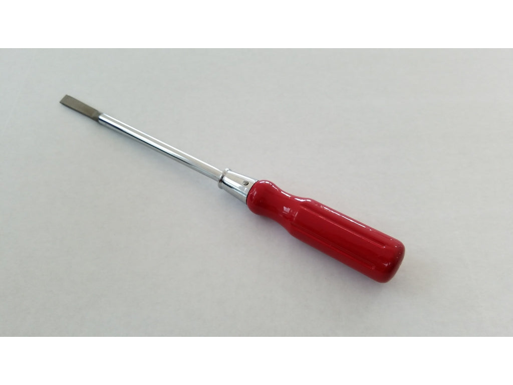 SCREWDRIVER flat long blade burgundy early 356 pulley