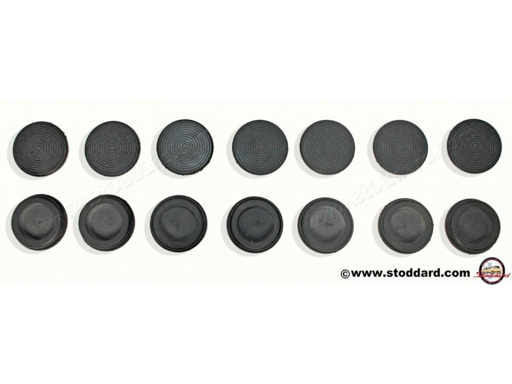 Door Plug Set (14 Pieces) with Correct Thumbprint Molding. For 911 912 1965-1973 99970304050
