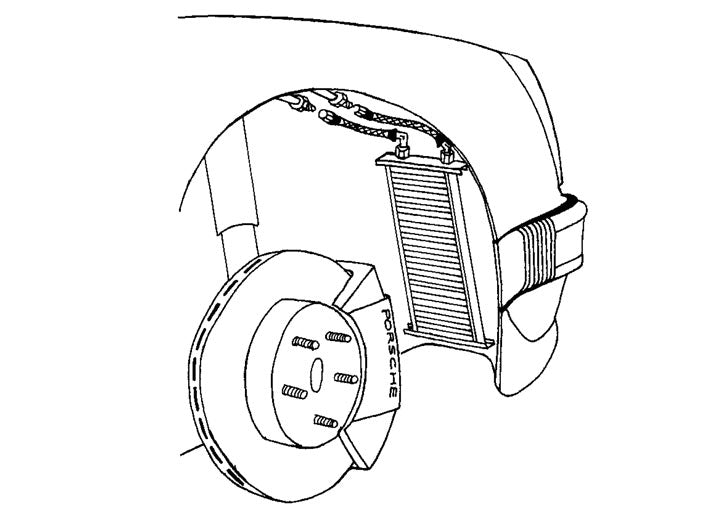 LARGE 44-ROW FENDER MOUNT OIL COOLER KIT