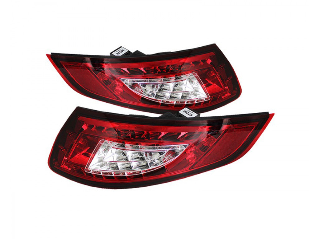 Spyder Auto LED Tail Lights Red Clear