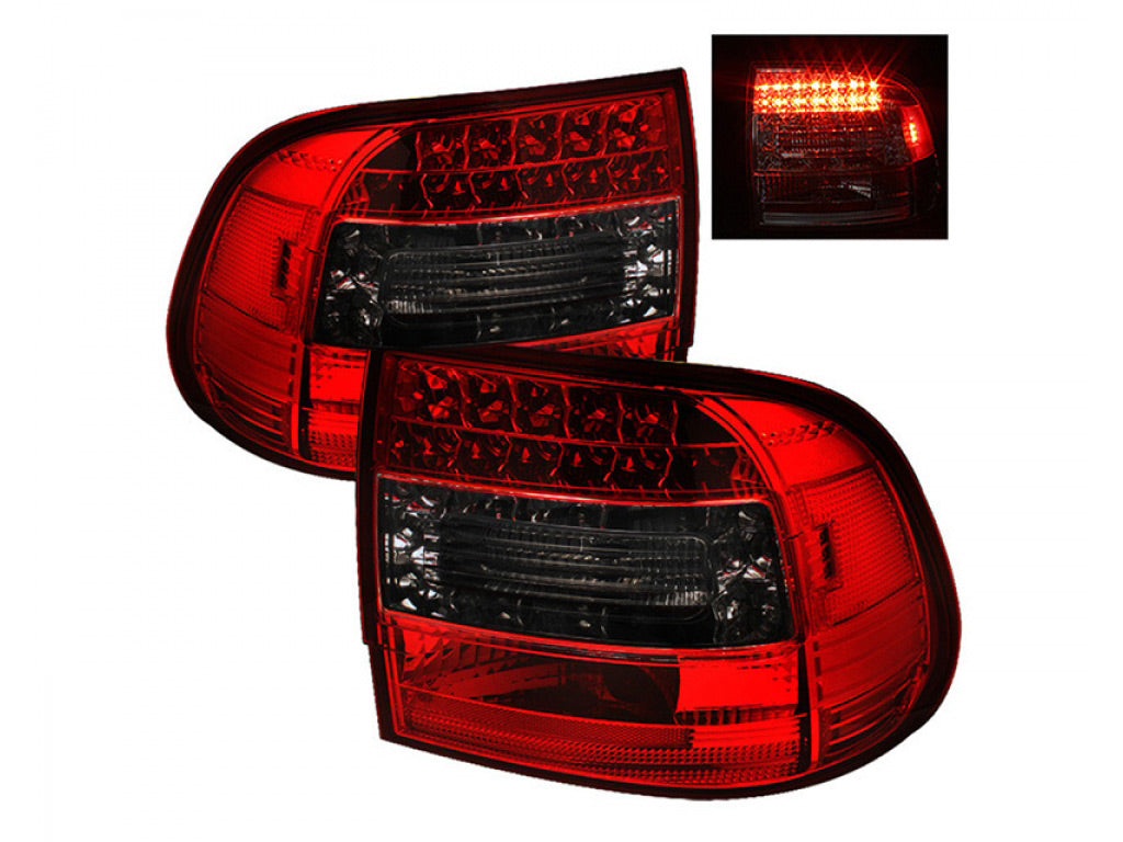 Spyder Auto LED Tail Lights Red Smoke