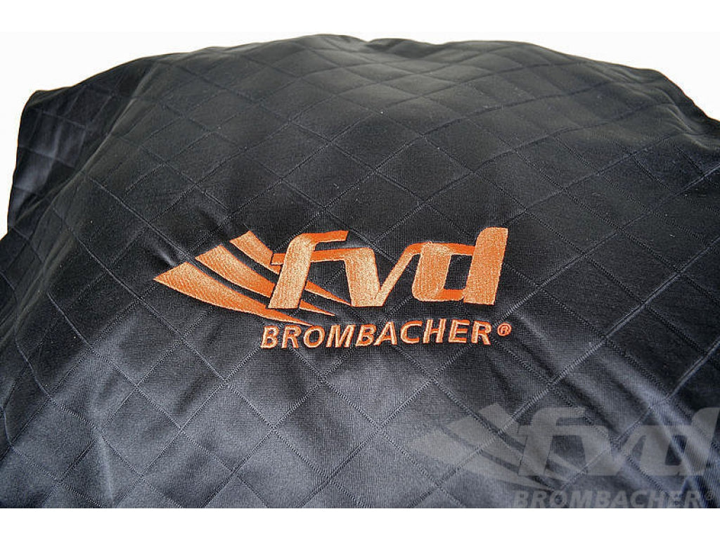 Brombacher Exclusive Cover 981 Boxster S (14-) black, orange stiching with Logo Boxster S + bag