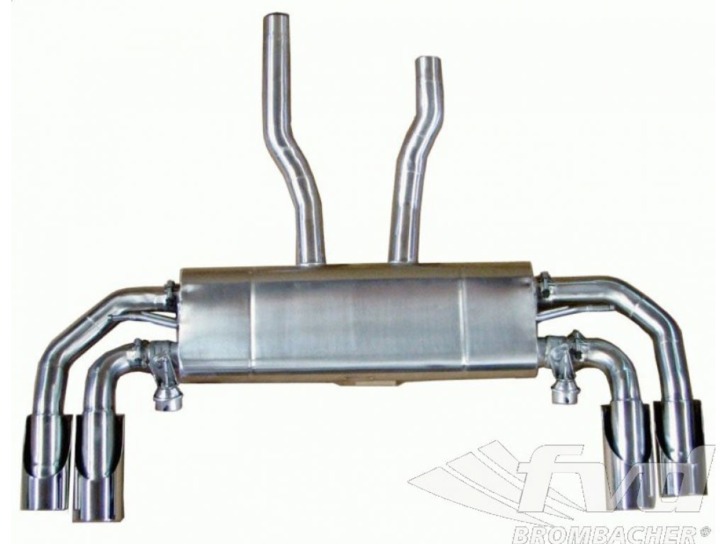 Sport Muffler 955 Cayenne Turbo with valves & tips
