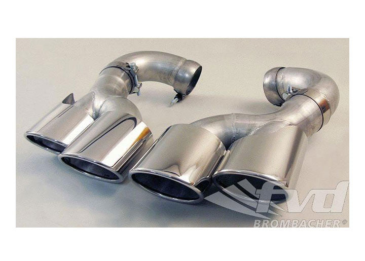 End tip set cayenne 4x120mm oval