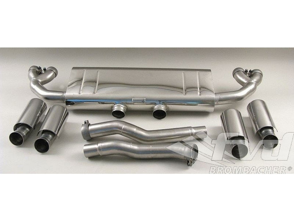 958 Cayenne (V6) Sport Muffler Brombacher incl. 2 x 100mm endtips (Sound)