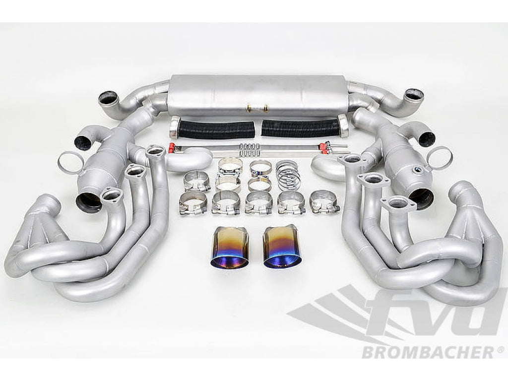 Exhaust System 964 - SPORT - TITANIUM - 200 Cell Catalytics- Dual Outlet - With Heat