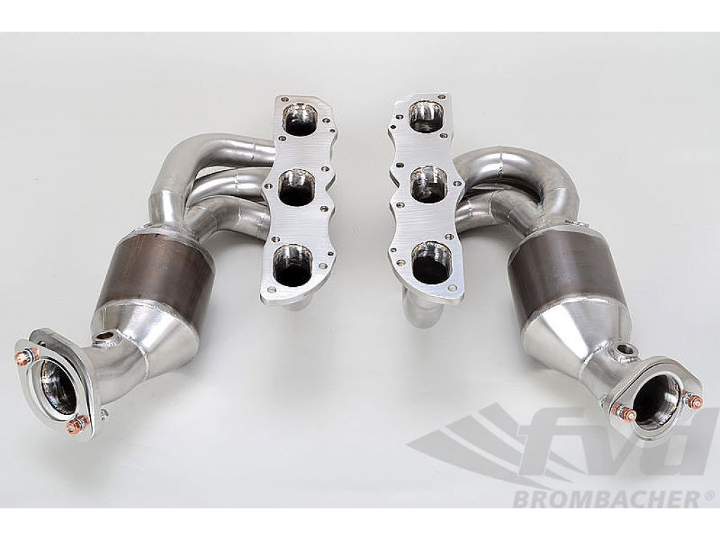 Sport Headers - 981.1 Cayman / Boxster with 200 Cell Tri Metal HD Sportcats