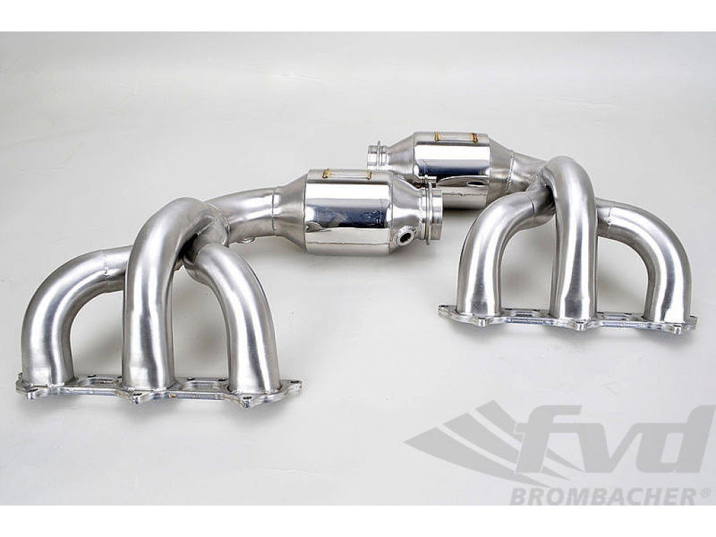 Sport Header Set 991.1 / 991.2 GT3 / RS - Brombacher Edition - 200 Cell HJS Tri-Metallic Cats